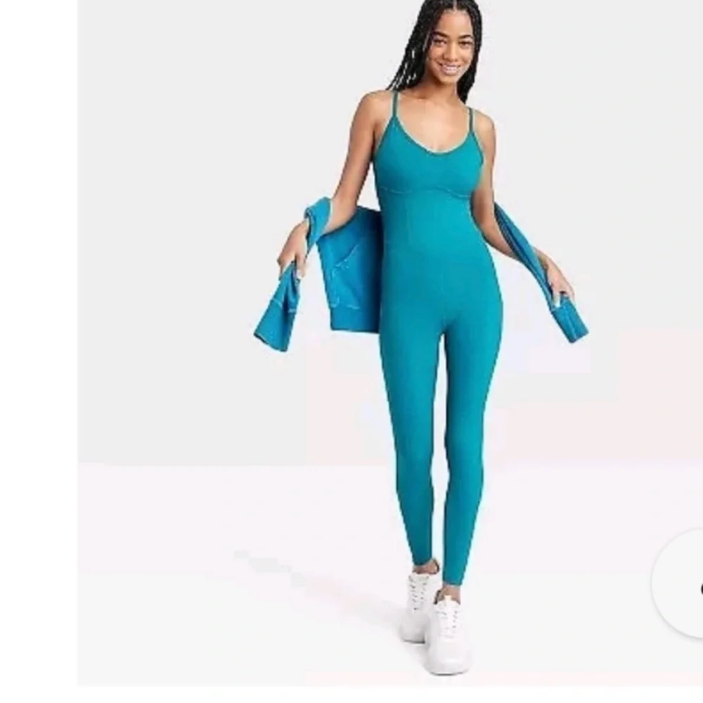 JoyLab Vibrant Blue Jumpsuit size M - Picture 1 of 3